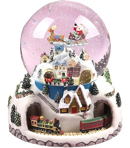 Amazon.co.jp: Vifxucy スノードーム型クリスマスオルゴール