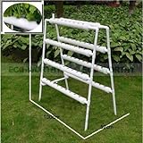 DC-HOUSE 水耕栽培システムサイトキットを増やす72穴の掘り下げと流れの深い水はしご 省スペース