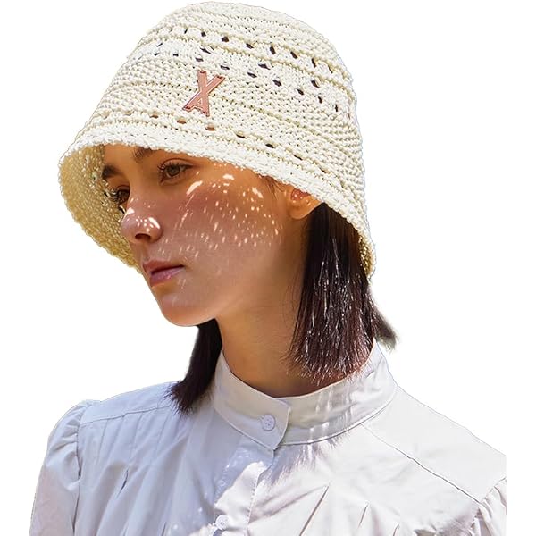 帽子・その他 VARZAR VA Plate Crochet Bucket Hat Sky Amazon | VA Plate Crochet Bucket Hat Sky | 帽子 通販