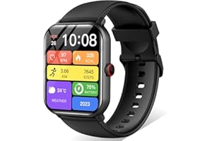 スマートウォッチ【2025年進化モデル＆SOS機能追加】1.9インチ大画面 Bluetooth5.3 通話機能付き iPhone対応 アンドロイド対応 活動量計 歩数計 腕時計 スポーツウォッチ 多種類運動モード 着信/メッセージ通知 音楽再生 20