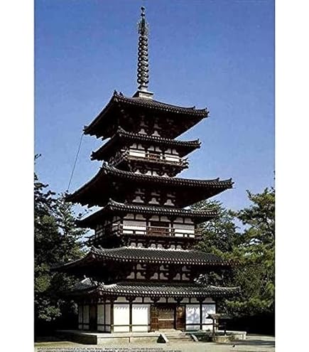 Amazon | 小林工芸 木製組立建築模型 1 /70『法隆寺五重塔