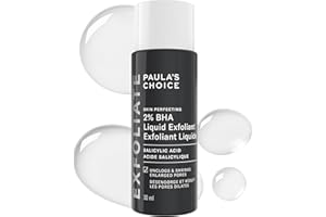 Paula's Choice Skin Perfecting 2% BHA Liquid Salicylic Acid Exfoliant, Gentle Facial Exfoliator for Blackheads, Large Pores, Wrinkles & Fine Lines, Travel Size, 30 mL Bottle
