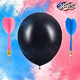 igrows 3つ36 " Baby Gender Reveal balloons Come Withピンクandブルーパウダーと2つのベビーシャワーパーティーダーツ(ブルーとピンク)