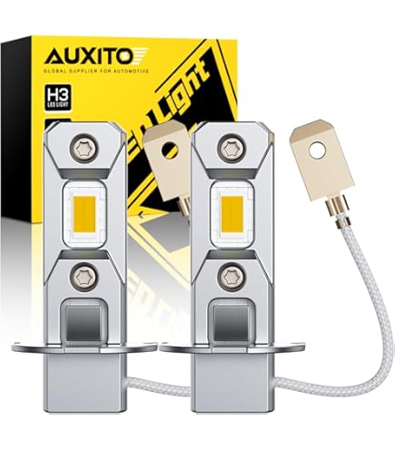 プロドラ イエロー H3 2セット Amazon | 12V 24V 対応 H3 LED フォグ ランプ バルブ 2個セット