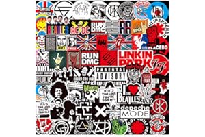 100枚 ロックステッカー バンドステッカー ロックミュージック防水シール スーツケース バイク ヘルメット 部活など適用