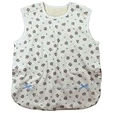 《H29年春物》(日本製) Pample Mousse(パンプルムース) 接結花プリント裏オーガニックパイルスリーパー 50cm~70cm/OW NO.DP-71517