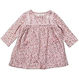 《秋冬春対応》(日本製) Pample Mousse(パンプルムース) 接結花柄プリントワンピース 90cm/PK NO.DP-73100