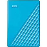 WD ポータブルHDD 5TB USB3.0 ブルー My Passport 暗号化 パスワード保護 外付けハードディスク / メーカー3年保証 WDBPKJ0050BBL-WESN 国内正規代理店品