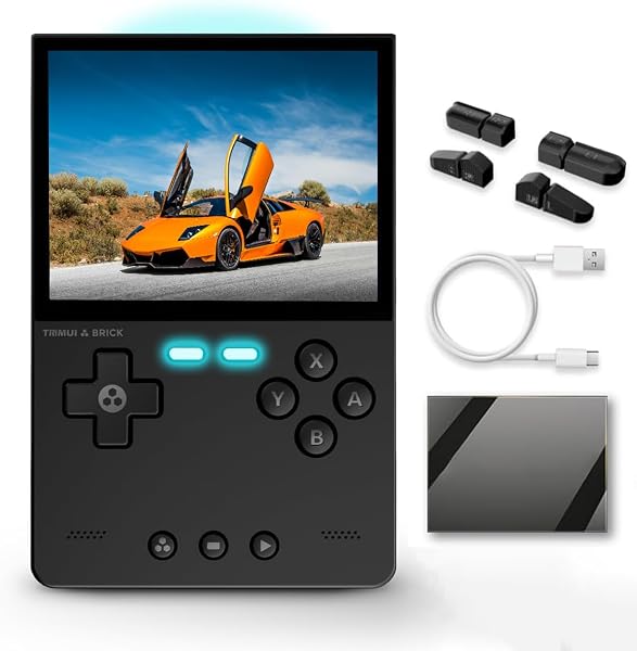 TRIMUI BRICK ハンドヘルドゲーム機 多種シミュレータ互換 Linuxシステム 3.2インチIPS HD OCAスクリーン 3000mAhバッテリー ポケットポータブルレトロビデオゲーム機 64GB 日本語、英語、中国語、韓国語、ベトナム語などの言語切り替えに対応 - 1