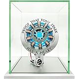 アイアンマン アークリアクター MK2 DIY USB仕上げ バイブレーションセンサー LEDライト USBインターフェース 組み立て不要 リモコン不要 おもちゃギフト (ディスプレイケース付き)
