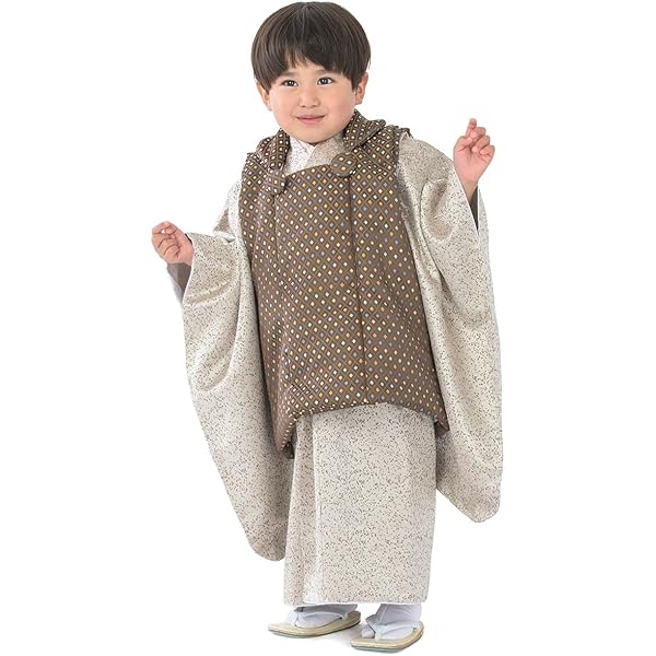 3歳　七五三　お正月　被布付き　着物　男の子　キョウエツ