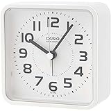 CASIO(カシオ) 目覚まし時計 電波 白 アナログ 夜間秒針停止 スヌーズ ライト付き TQ-770J-7JF