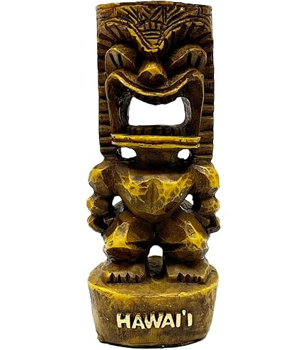 Amazon.co.jp: [木製品]インテリアハワイお土産ティキTIKI木彫り