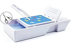 プラモ向上委員会 plamokojo 水転写デカール用 デカーリングQuickトレイ (樹脂製ピンセット・曲線ハサミ付属) ホビー用工具 PMKJ008 ホワイト