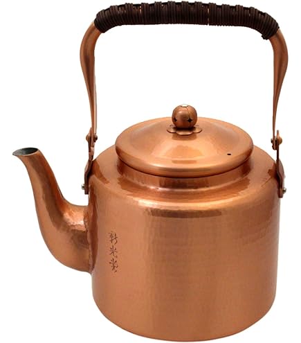 Amazon｜新光金属 ケトル 素銅 1.5L IH対応 鎚目入れケトル IH-3519