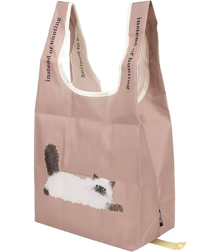 Amazon.co.jp: セラミック藍 エコバッグ(大)猫3兄弟 レター 約45×マチ