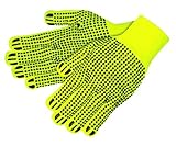 MCR Safety 9662S Acrylic 7 Gauge String Knit Multi-Purpose Gloves with 2-1/2-Inch Knitted Cuff Yello