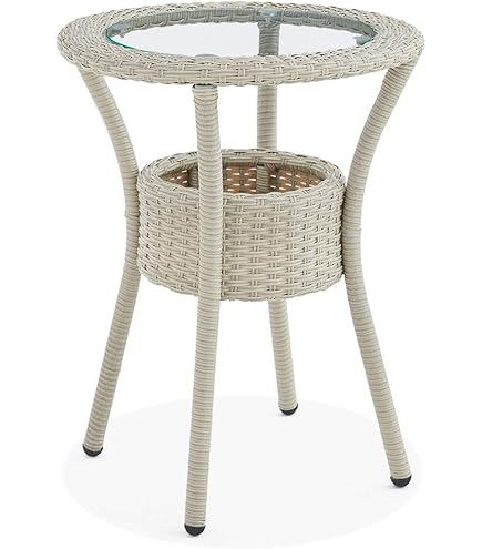 Outdoor Coffee Tables For Patio Moosprr Arcline Gray Square Wicker