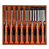 Bahco 424-P Bevel Edge Chisel Set 8 Wood Box [並行輸入品]