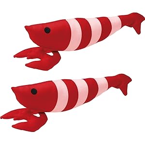 ペティオ (Petio) 猫用おもちゃ けりぐるみ エビ 猫用 ×2個 (まとめ買い)