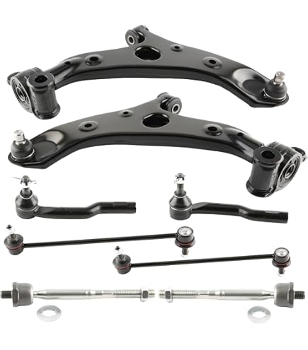 4pc Front Suspension Kit For 2004-2009 Mazda 3 & 5 - Control Arms & Sway Bars