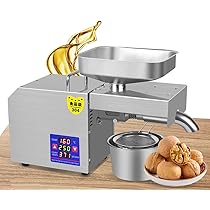 Amazon | Reatool 800W 電動油絞り器 卓上搾油機 小型搾油機