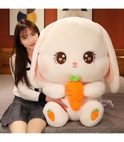 Amazon.co.jp: [AiO JAPAN] ぬいぐるみ ウサギ 特大 人参 にんじん