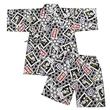 甚平スーツ キッズ ボーイズ 男の子 子供 夏物 ドラゴン 花火 和柄 水玉 夏祭り fo-jink 110cm No.06