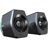 Edifier G2000 ゲーミング スピーカー パソコン用 Bluetooth5.1 32W Hi-Fi音質 有線 Bluetooth/USB/AUX接続 PC対応 LEDライド付き 小型 2台一組