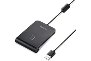 エレコム(ELECOM) ICカードリーダー MR-ICA001BK 非接触式 3年保証 パソコン Windows mac対応 【マイナンバーカード/e-Tax 確定申告/電子車検証/eLTAX/FeliCa/MIFAREカード対応】 ケーブル1m