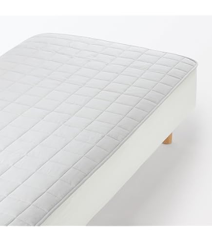 滑り止め付 ふんわり綿敷きパッド／ダブル 【新品：未使用：未開封】無印　MUJI 綿洗いざらし 無印良品 | 敷パッド・S シーツ・カバー