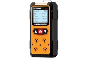GOYOJO 複合ガス測定器 4−in−1 (H2S、EX、O2、CO) 一酸化炭素チェッカー 日本語音声放送 一酸化炭素警報器 CO、 可燃性ガス CH4、 硫化水素 H2S 、酸素 O2、 大音量音声&光&振動3重警報 USB充電 ポータブル 防