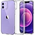 Spigen iPhone12Pro ケース iPhone12 ケース 米軍MIL規格取得 耐衝撃 TPU バンパー 2重構造 すり傷防止 ワイヤレス充電対応 アイフォン12 アイフォン12プロ ウルトラ・ハイブリッド ACS01702 (クリスタル