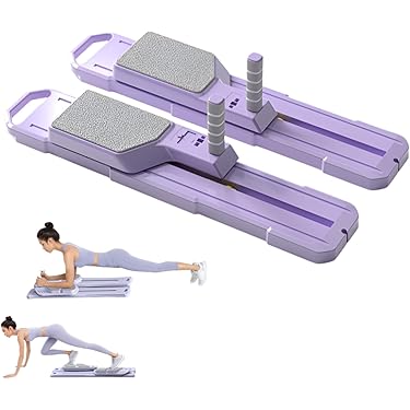 ピンク 5-in-1 折りたたみピラティスボード ポータブルマルチトレーナー Amazon.co.jp: ピラティスリフォーマーボードセット