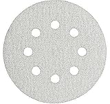 Bosch SR5W060 5-Inch Hook & Loop Sanding Disc, 8-Hole, White, 60 Grit, 5 Pack [並行輸入品]