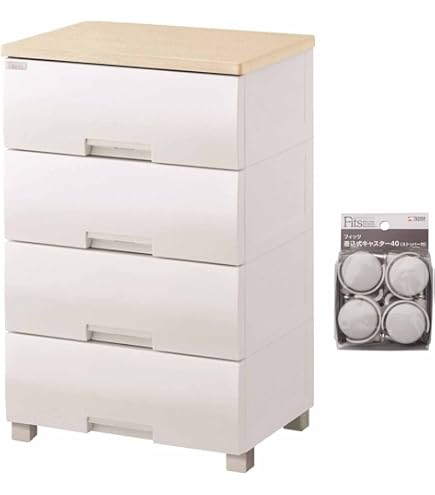 Amazon｜【セット買い】天馬 リビングチェスト 4段 (幅65×奥行41×高さ