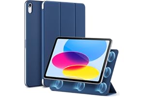 ESR iPad 11世代 ケース A16 (11インチ、2025モデル) iPad 第10世代 (10.9インチ、2022モデル)専用 強力マグネット吸着式 スリムな三つ折りスタンドケース 自動ウェイク/スリープ耐 久性保護 軽量 シルクのよう滑ら