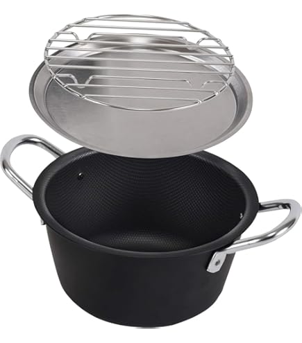 Amazon｜新光金属 天ぷら鍋 素銅 21cm IH対応 ミニ卓上天ぷら鍋