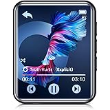 JOLIKE MP3プレーヤー Bluetooth 5.0 16GB内蔵 128GBまで拡張可能 フルタッチスクリーン スピーカー内臓 1.8インチ 合金製 超小型軽量 ポータブルオーディオプレーヤー 多機能音楽プレーヤー