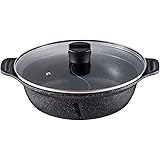 ベストコ IH 二食鍋 ガラス蓋付 26cm マーブルダイヤモンドコート ND-4591 ビストロ・ドゥエシェルタ