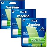 Vaseline ヴァセリン リップテラピー 3本セット リップスティック ロージー アロエベラ オリジナル 4.8ｇリップ (アロエベラ 緑)