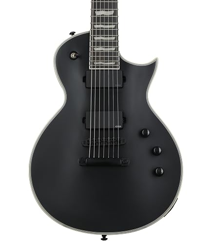 Amazon | ESP LTD EC-Black Metal Electric Guitar, Black Satin