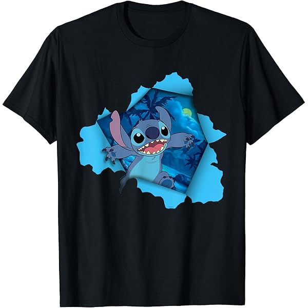 ヴィンテージ　ディズニー　Disney　リロ&スティッチ　00's古着　Tシャツ Amazon | ディズニー リロ・アンド・スティッチ 02 カレッジ Tシャツ