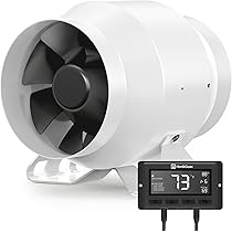 Amazon.co.jp: Hon&Guan ダクトファン 100mm 強力 360m³/h【イン