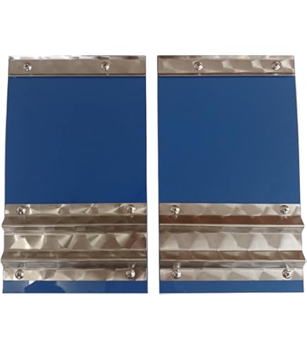 Amazon | 軽トラック用 泥除け ブルー 鏡面ウエイト 二山折り 2枚