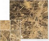 大理石 マロンブラウンダーク 磨き 600角(60センチ) 規格サイズ 600x600x20 一枚からの販売・単価 床・壁・リビング・玄関 クールマット・のし台としても マーブル