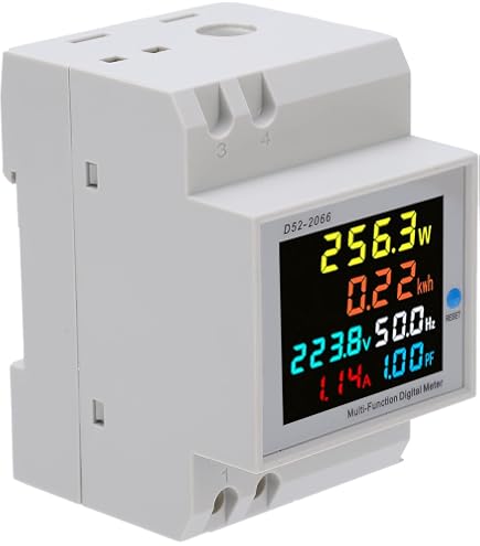 Single Phase Energy Meter 5-80A 230V - Digital LCD Watt Meter, DIN Rail Mount DDS015 For Home & Electrical Use - View #3