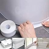 防水テープ 隙間テープ 防カビテープ 白 トイレ 隙間フィル 汚れ防止テープ カビ防止 すきま汚れガード 折り目で簡単に貼る 耐熱 マスキングテープ 幅広 風呂 浴槽まわり 浴室 カビ予防 サッシ 台所 ガスコンロの隙間テープ シールテープ 洗面台 