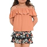 [AMUSA] 2WAYオフショル・セパレート水着2点セット キッズ ジュニア 女子 女児 子供 女の子 ak2214