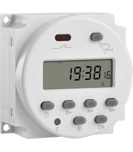 Amazon.co.jp: LCDデジタルタイムスイッチ プログラマブルタイマー